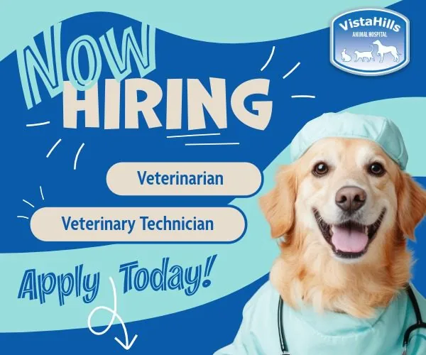 Vista Hills Now Hiring Pop-up